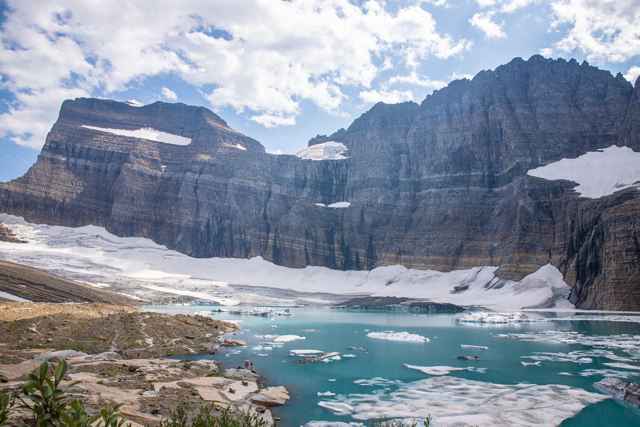 Grinnel Glacier at Glacier National Park off Highway 89