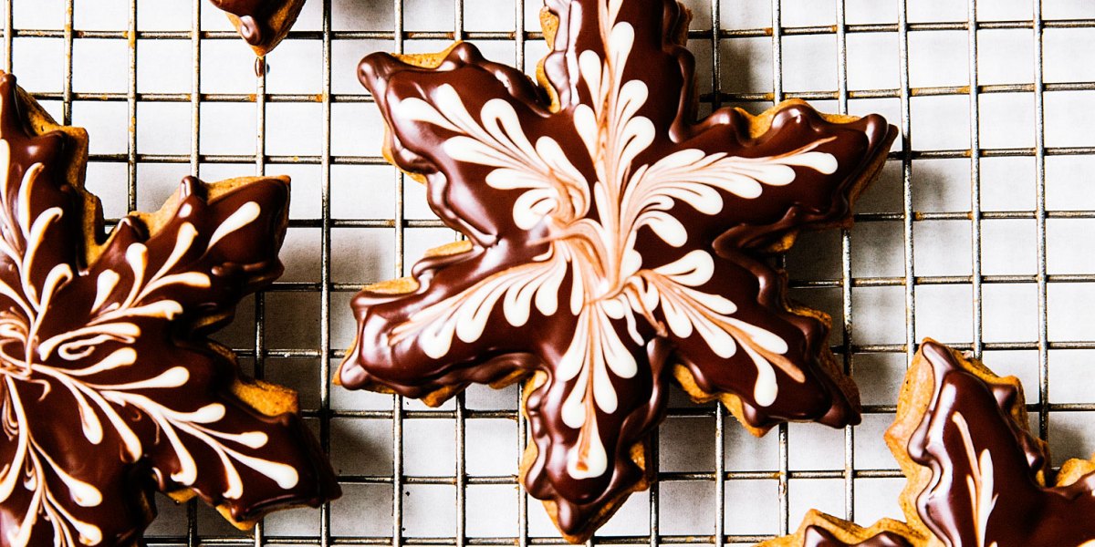 Chocolate Gingerbread Snowflakes