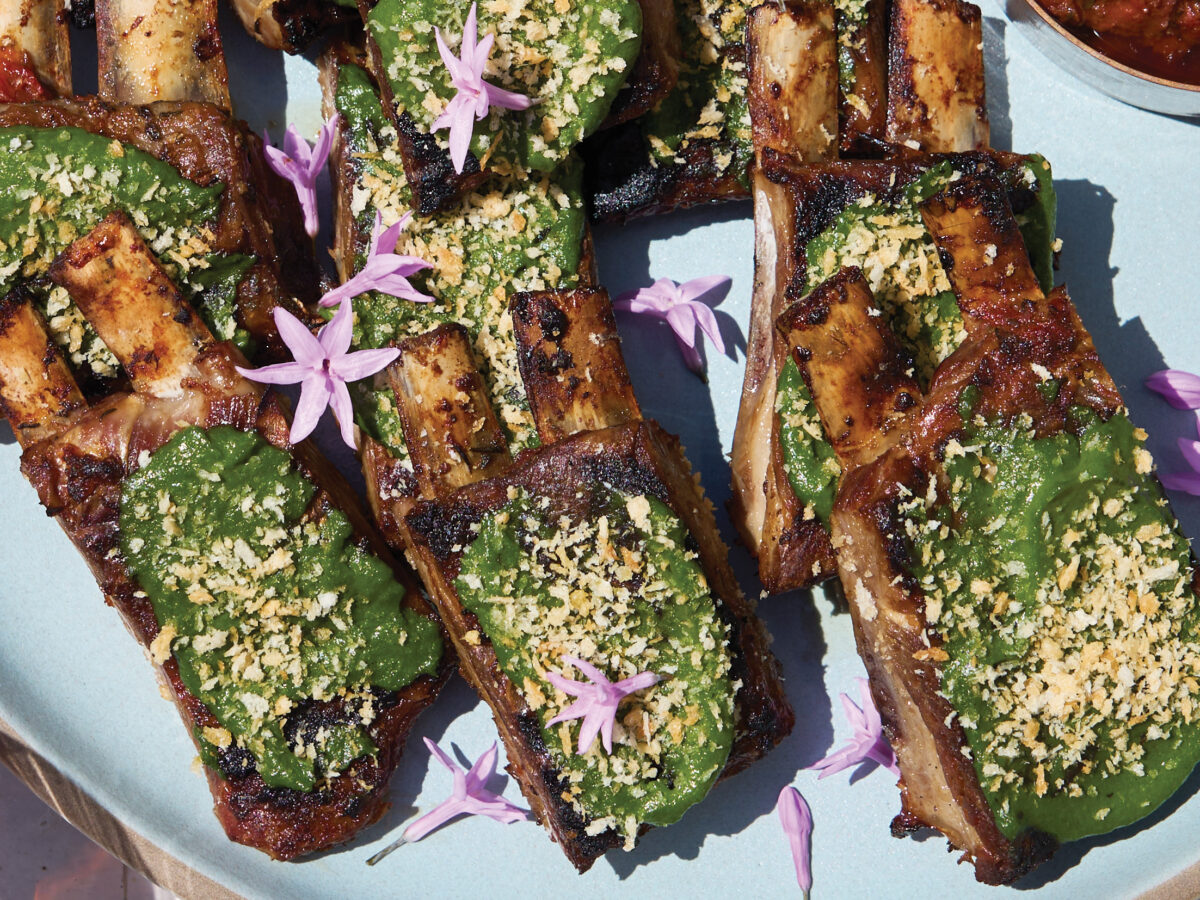 Queen Street Grilled Lamb Ribs Close-Up