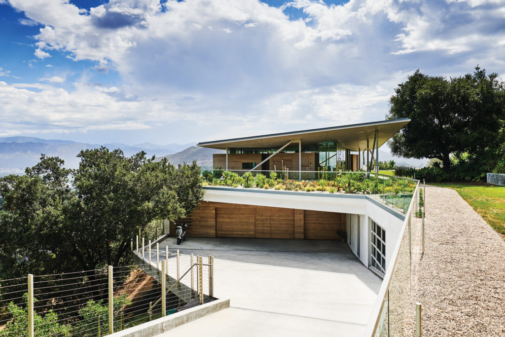 Hollywood Hills Gluck Home Modernist Exterior Driveway