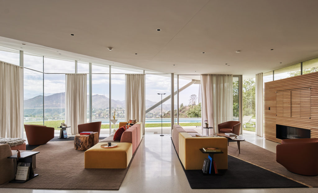 Hollywood Hills Gluck Modernist Home Living Entertaining