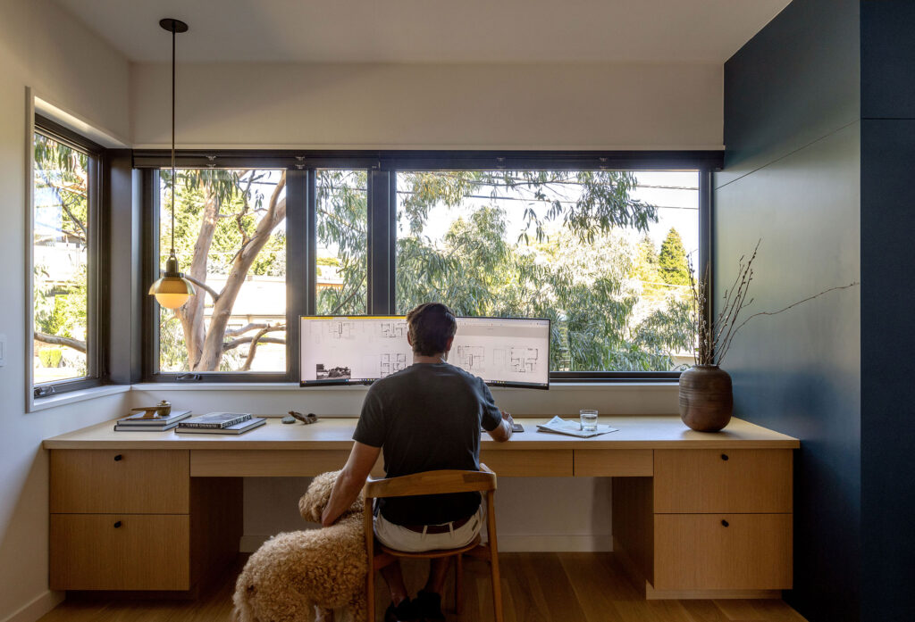 Home Office in Seattle House by Analog Architecture and Design