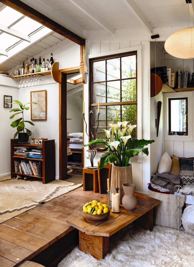 Yoshimoto cabin Inverness hand made shelves