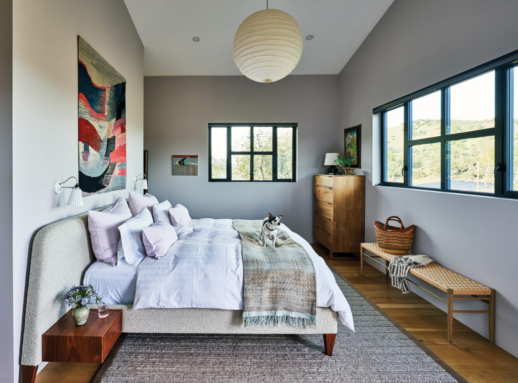 bedroom in St Helena, California home