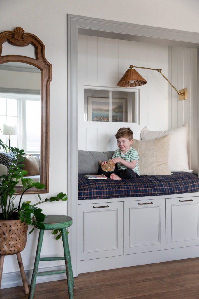 built in nook Corine maggio living room mill valley