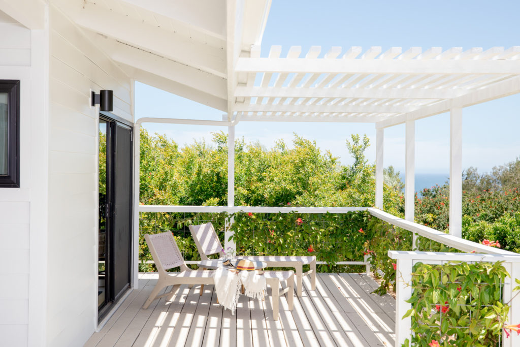 article lounge chairs patio with vines