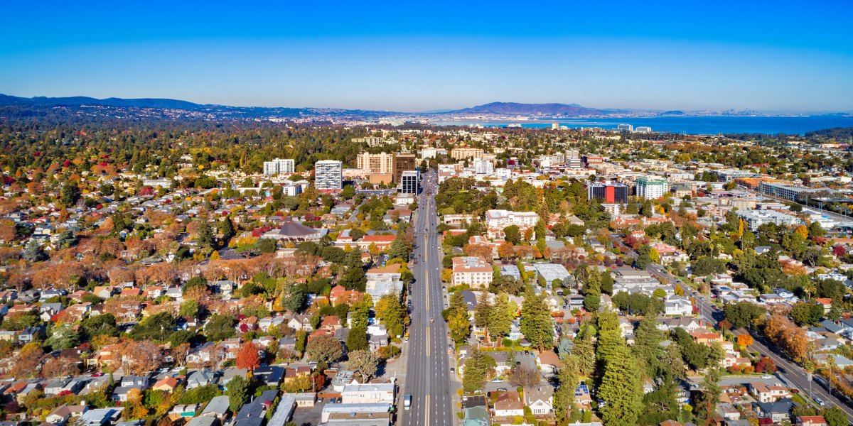 Homes Aerial View San Mateo