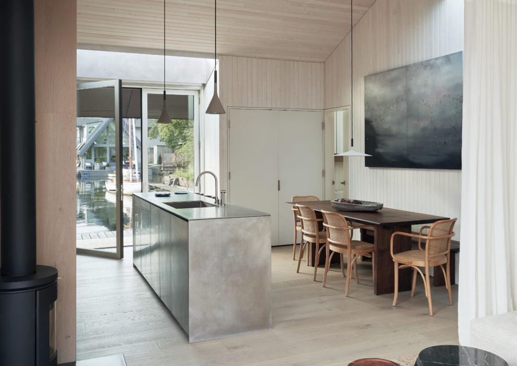 living dining room floating home