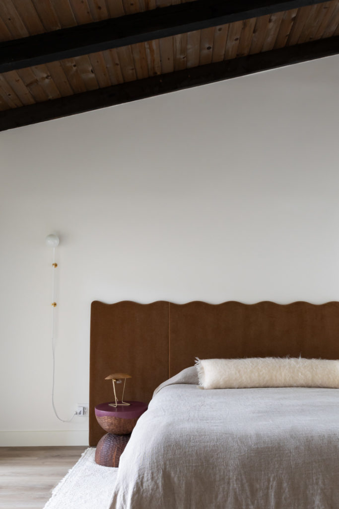 custom wavy headboard