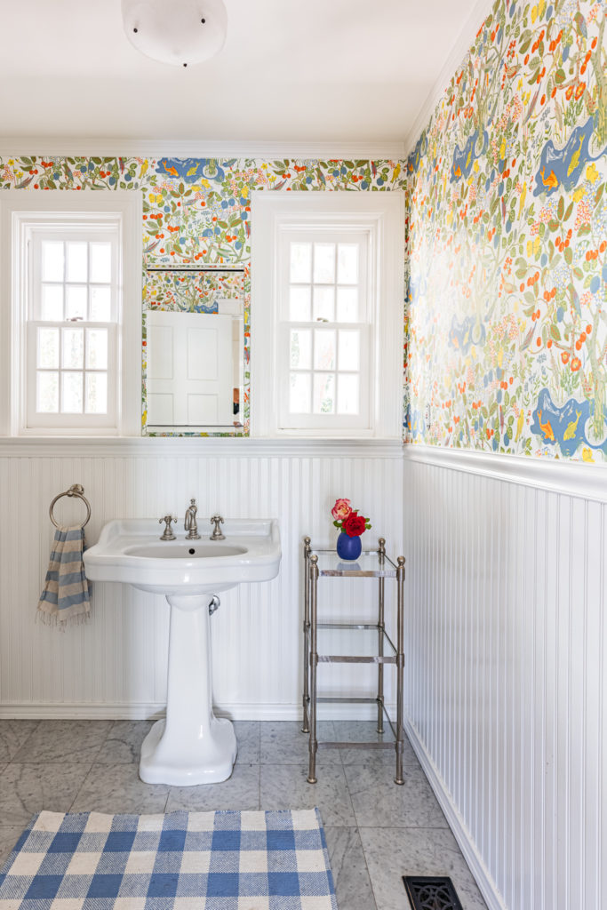 Josef Frank wallpaper bathroom