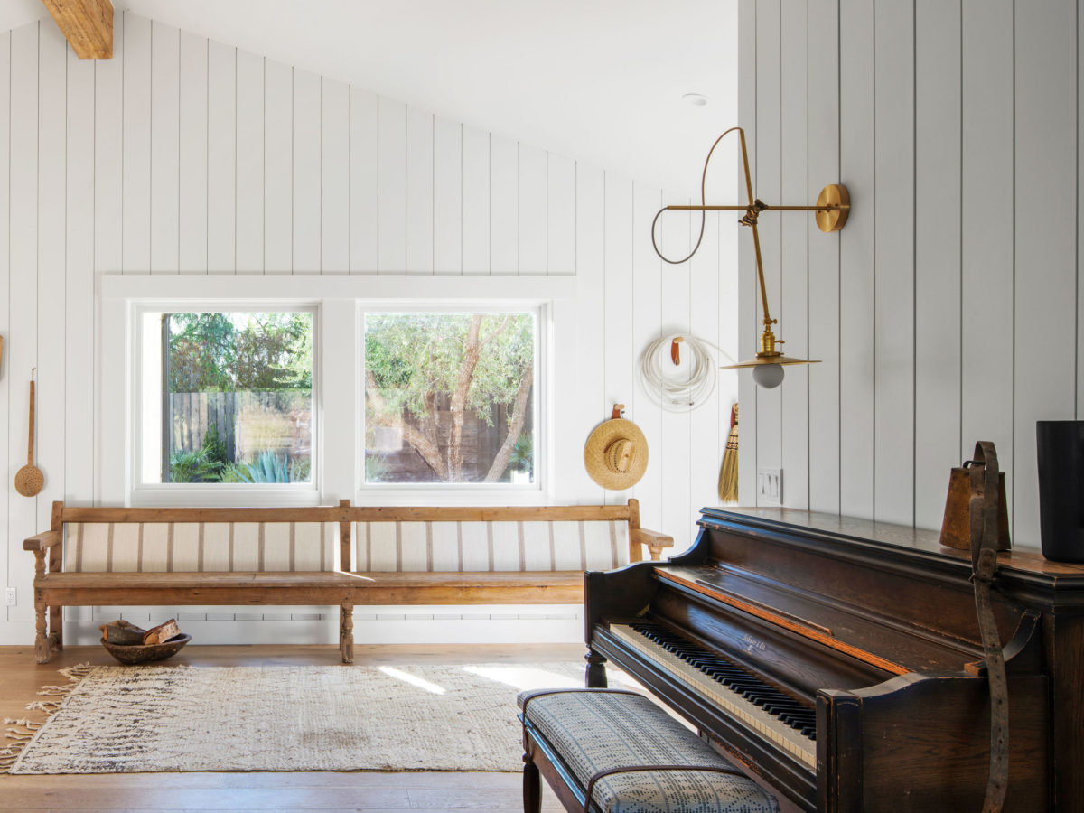 Santa Ynez home tour: entryway with piano
