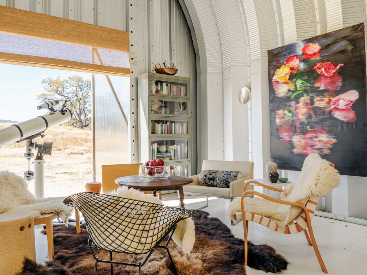 Bison-Hide Rug in Cookhouse