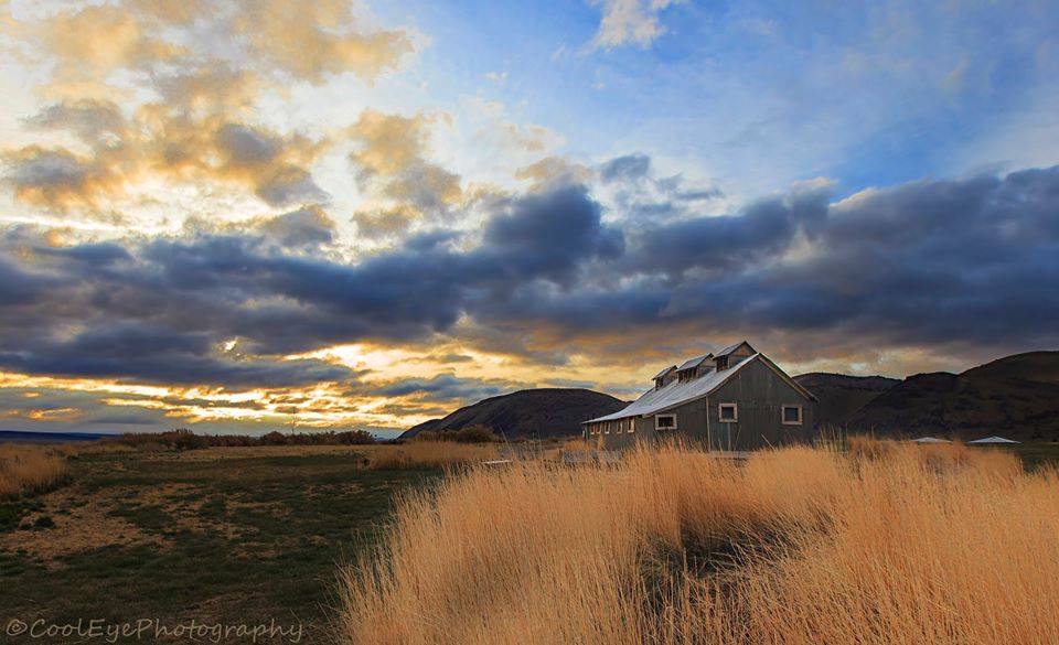 Outdoors at dusk at Summer Lakes in Oregon