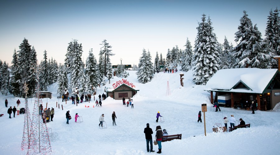 on-a-pond-grouse-mountain-vancouver-b-c