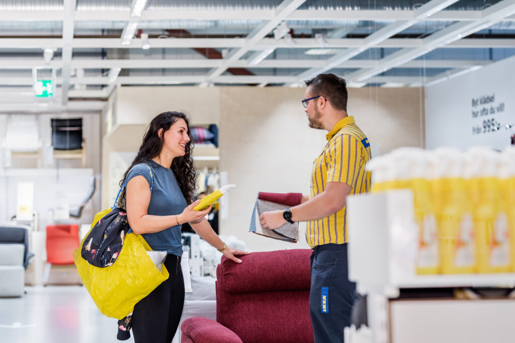 Shopping at IKEA Store