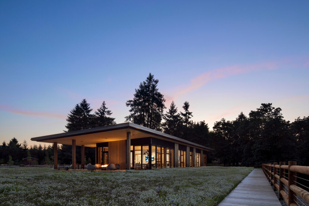 Inn the Ground Exterior Twilight