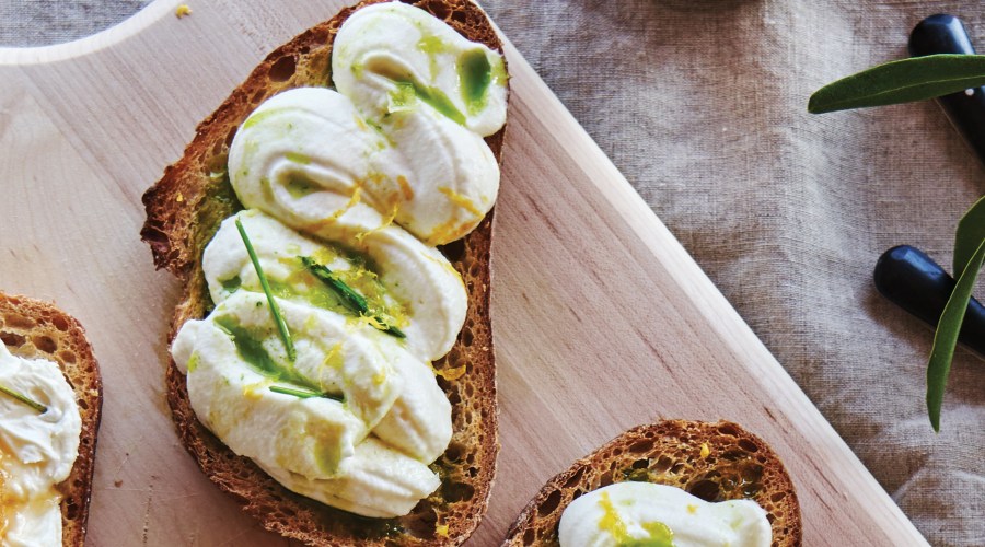 Ricotta-Herb Tartine
