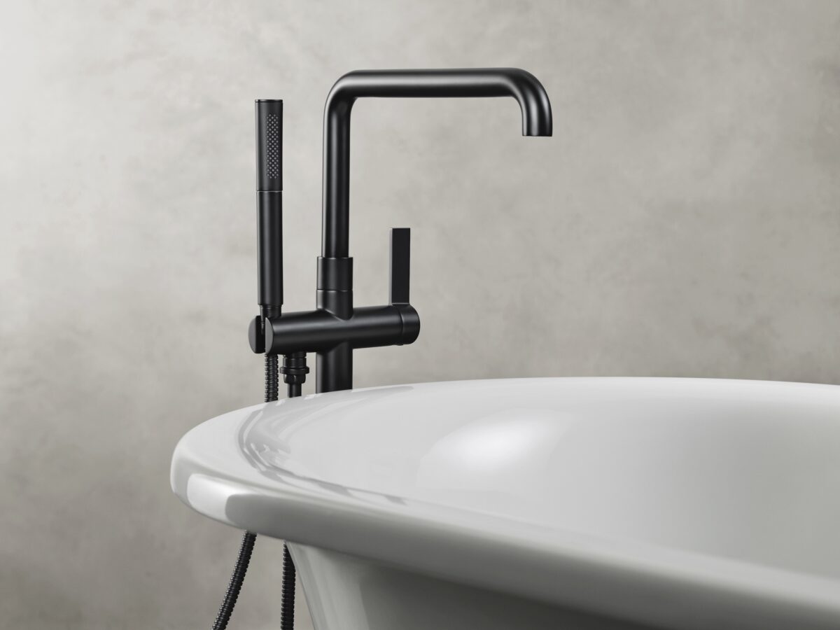 Kallista One Line Matte Black Tub Faucet