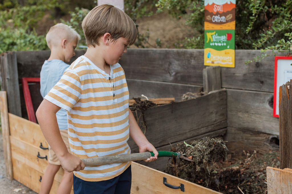 Kids Gardening at School Garden
