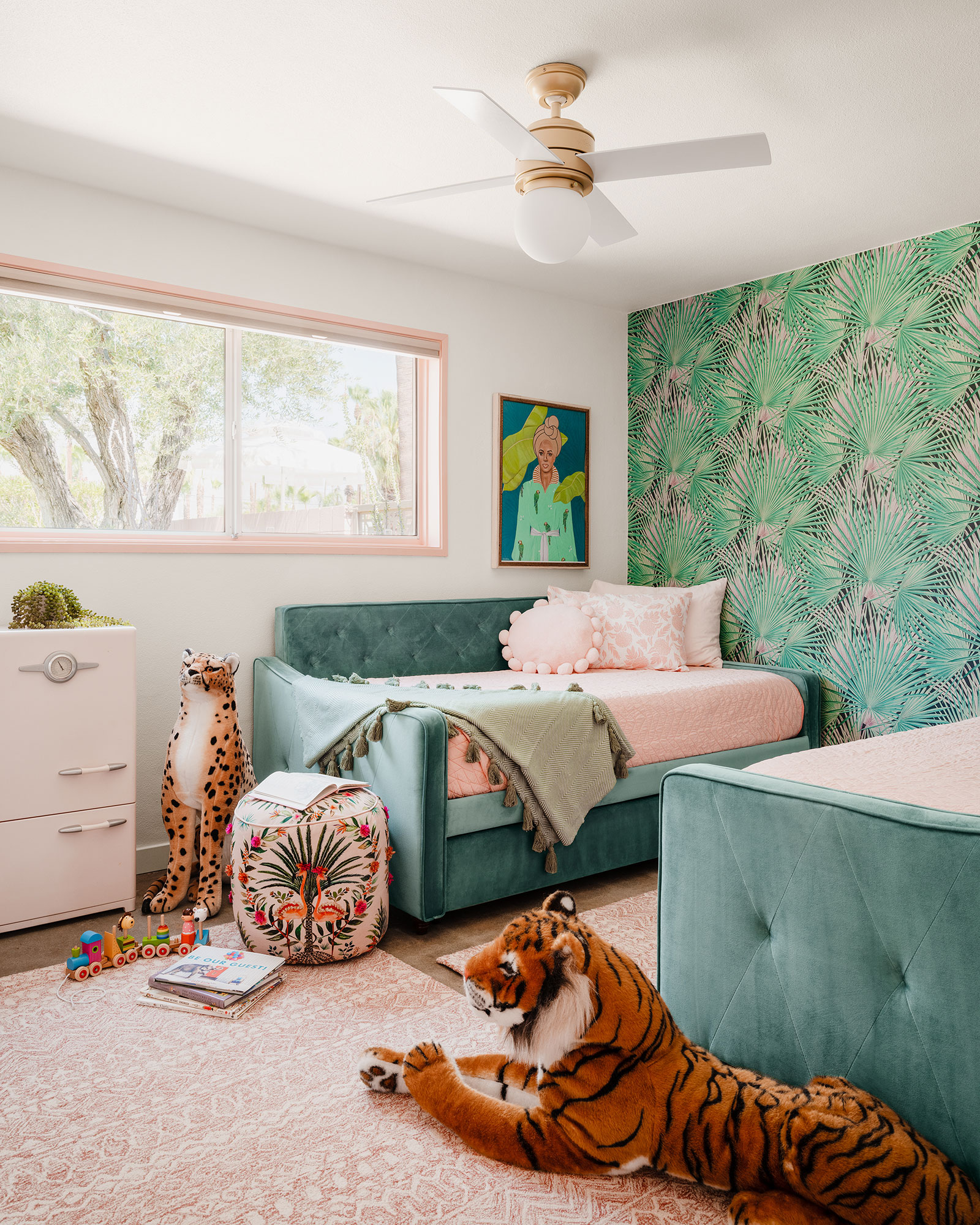 Kids Room in Busty Lush Palm Springs House by Laurel Harrop