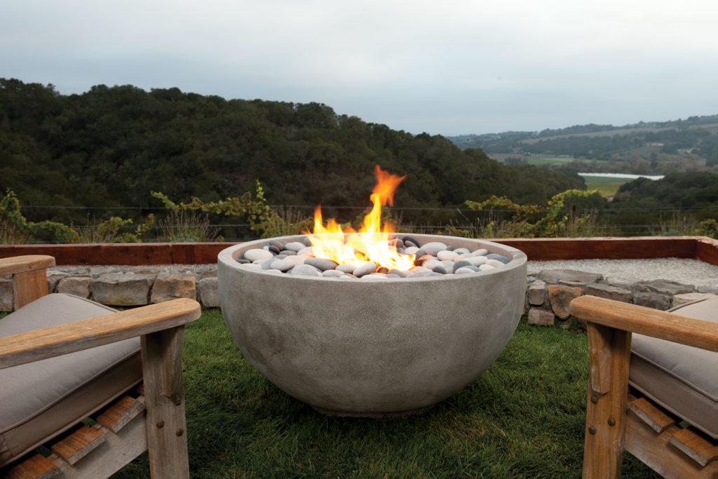 Infinite Aged Honed Teak Firebowl