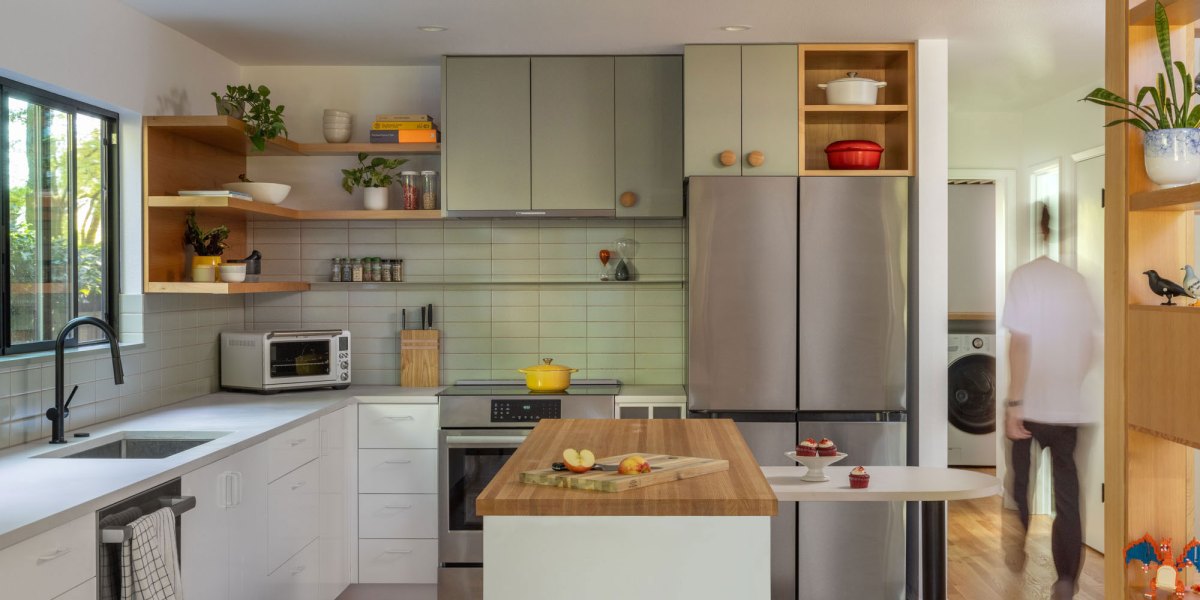 Kitchen Cabinets in Wedgewood Seattle House by Best Practice Architecture