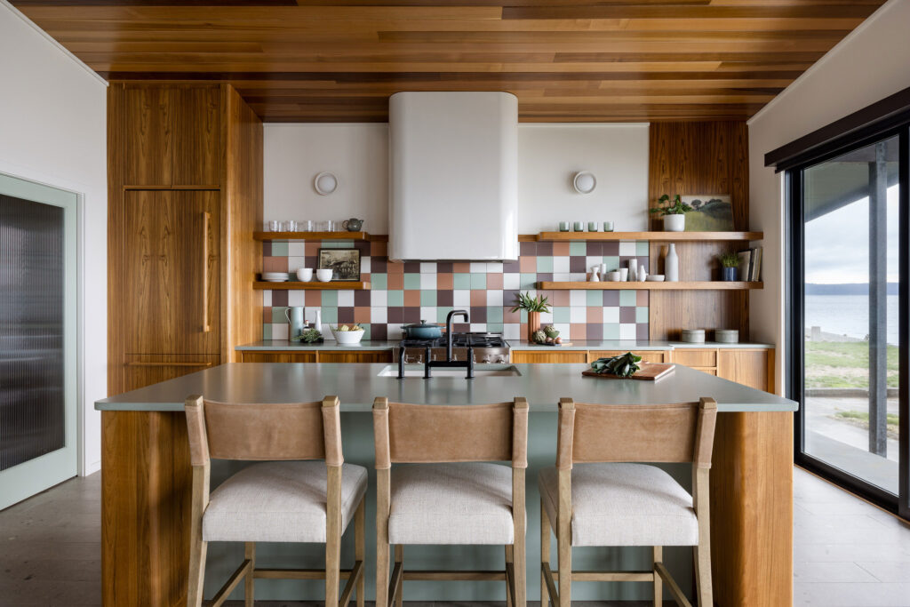 Kitchen in Camano Island Cabin by Shannon Adamson