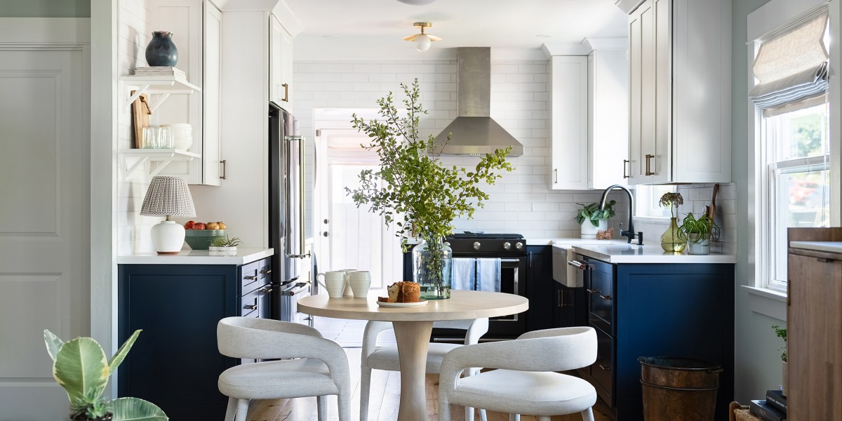 Kitchen and Dining Area in San Diego Bungalow by Allison Garrison