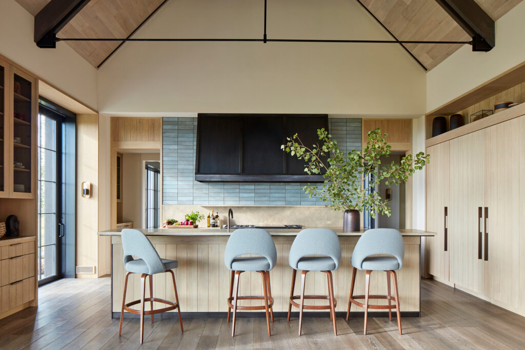 Kitchen in Driggs Idaho House by Robbins Architecture