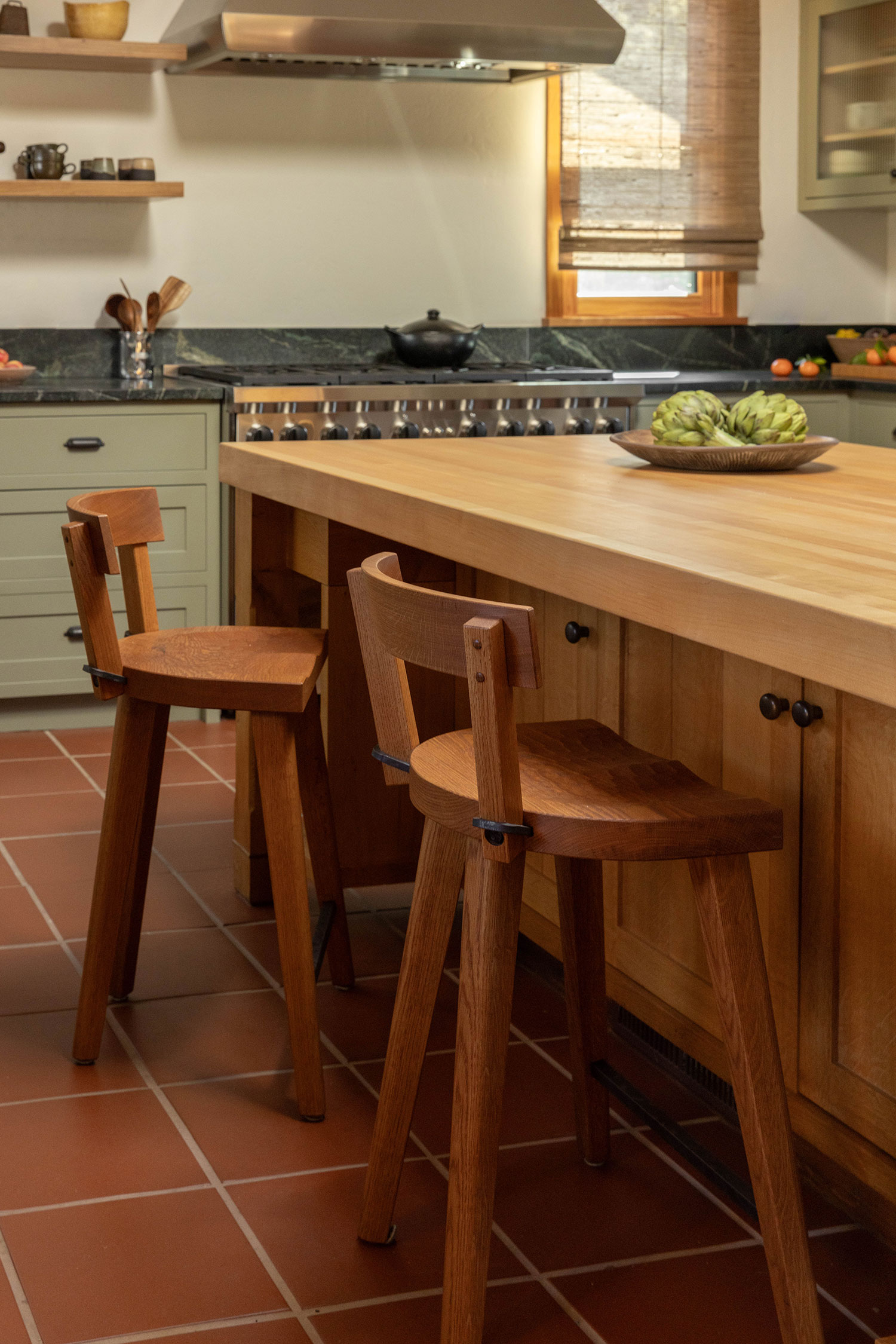 Kitchen Island in West Marin House by Decorotation