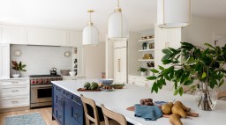 Kitchen in Lake Washington House by Shannon Adamson