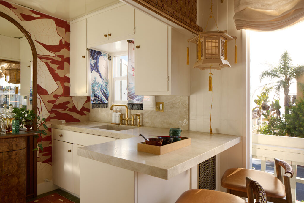 Kitchen Lighting in Manhattan Beach Bungalow by Maestri Studio