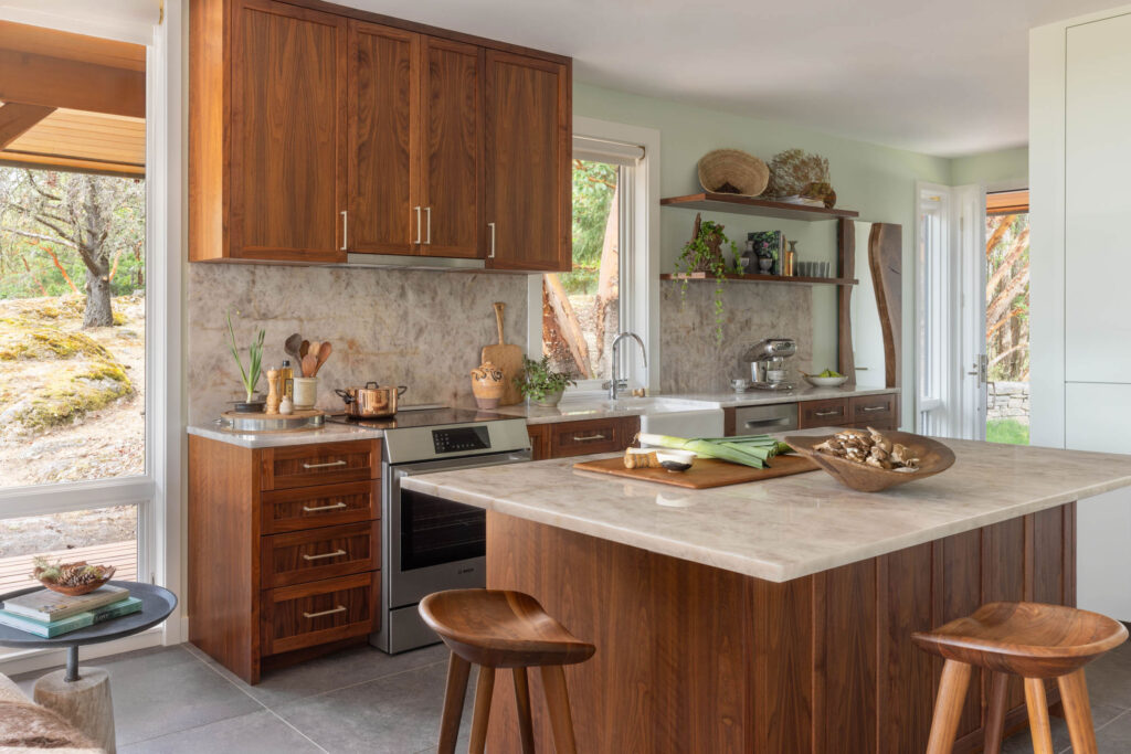 Kitchen in Orcas Island Cottage