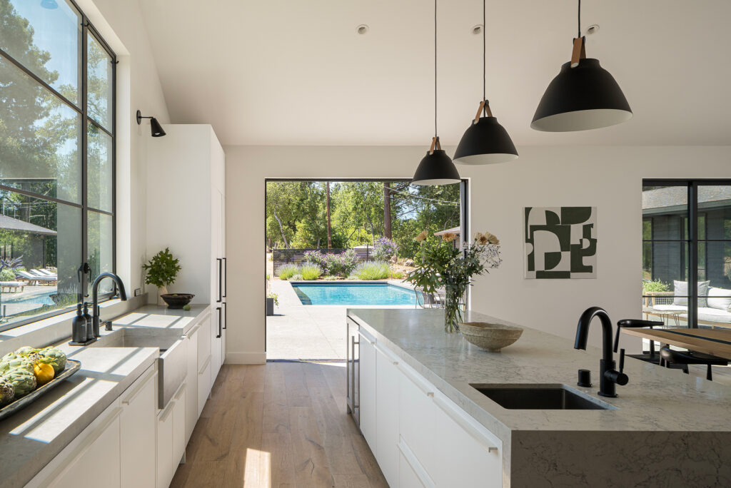 Kitchen in Sonoma House by Lucy McLintic