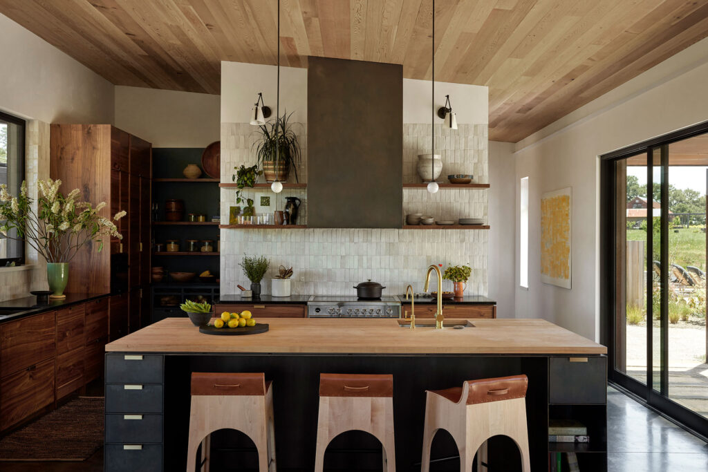 Kitchen in Sonoma Retreat by Regan Baker Design