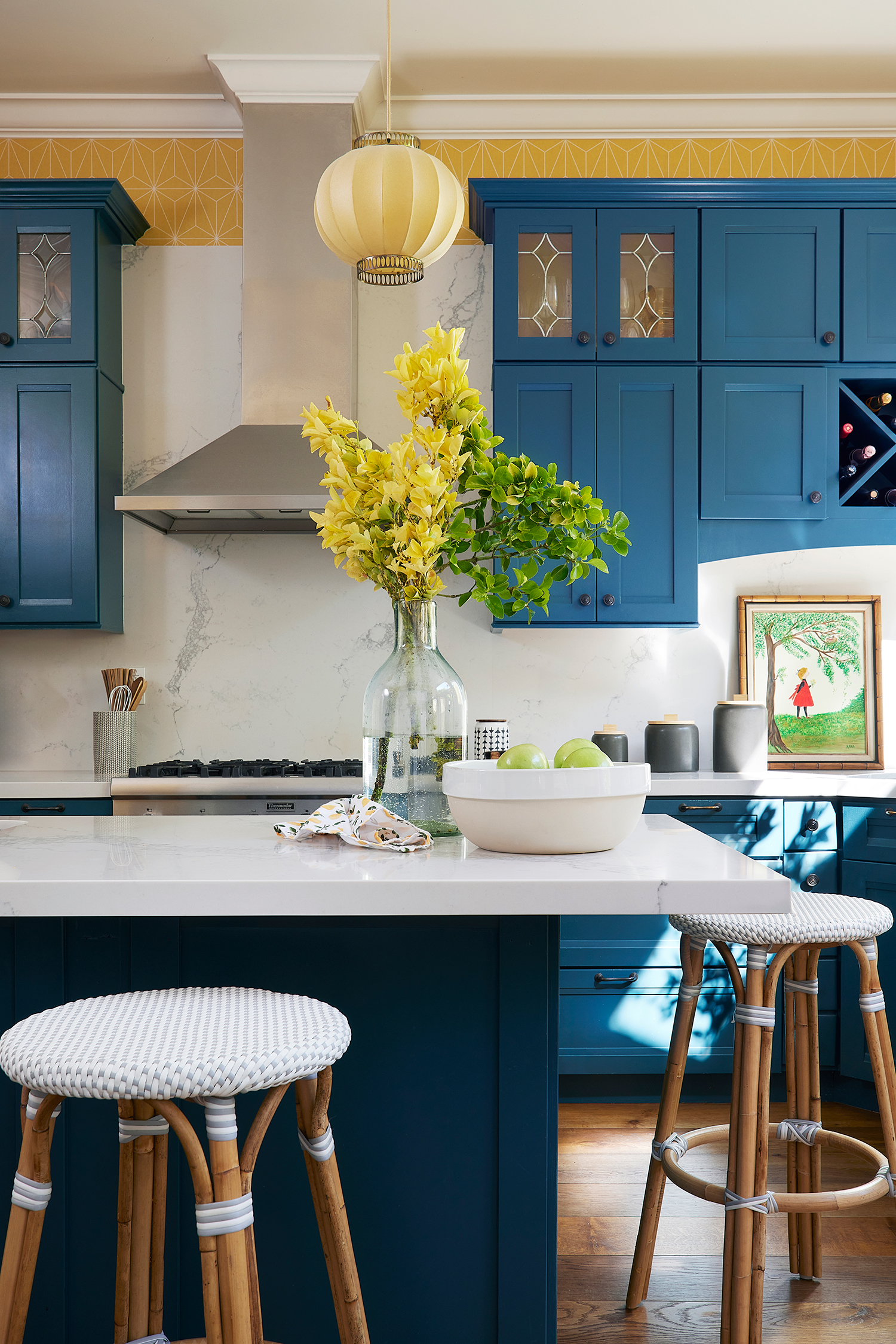 Kitchen Stools in Queen Anne SF House by Danielle Novy in Queen Anne SF House by Danielle Novy