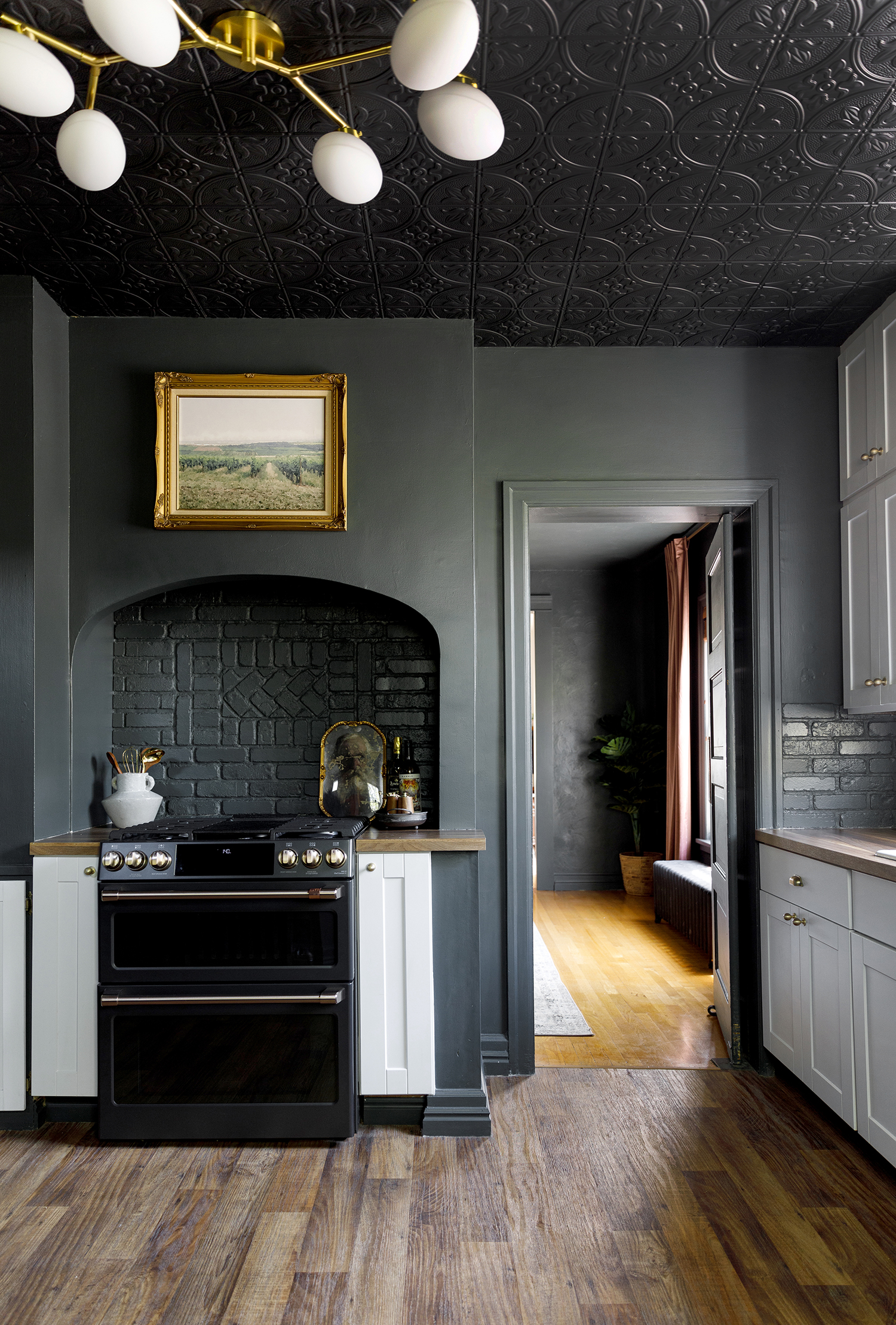 Kitchen Stove Alcove in Boise House by We Three Design