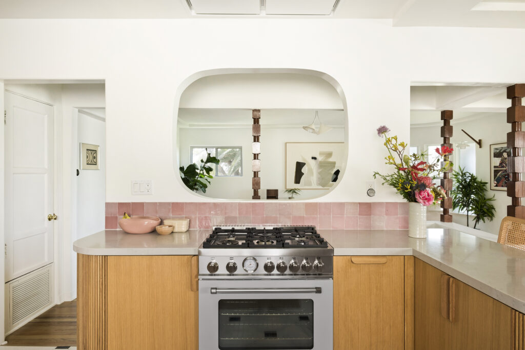 Kitchen Stove in Mayer Hawthorne Los Feliz Home