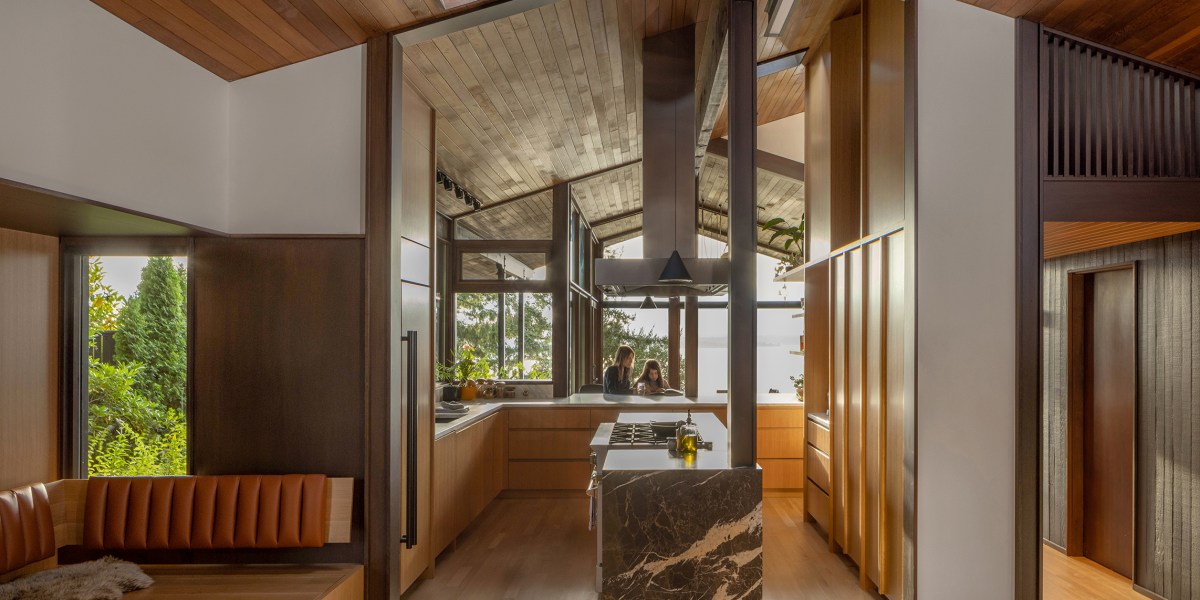 Kitchen View in Seattle House by SHED
