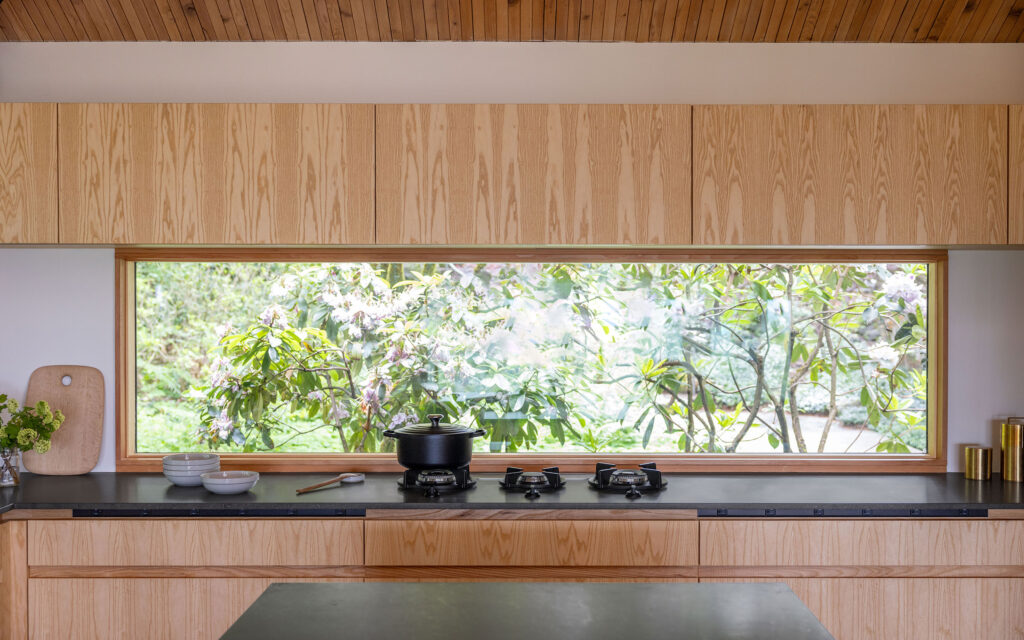 Kitchen Window in Mori House by SHED Architecture