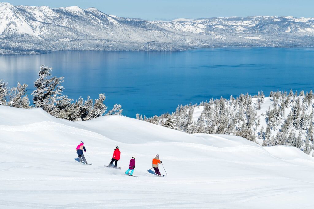 Skiers at Heavenly
