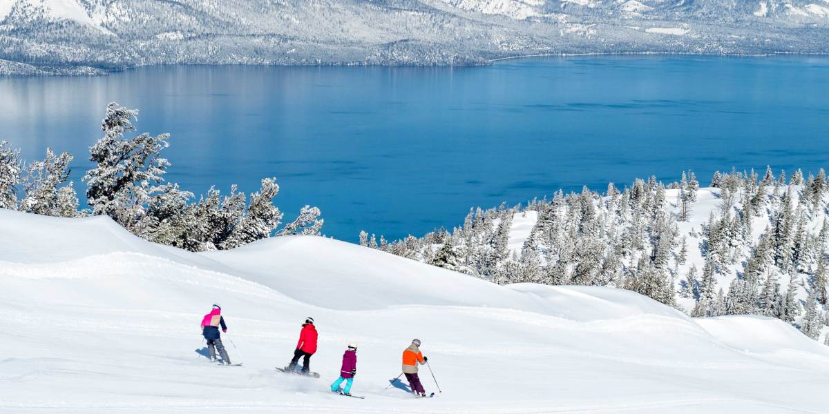 Skiers at Heavenly