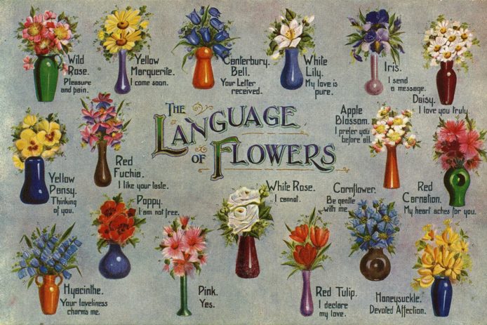 Love notes and insults were best communicated through flowers
