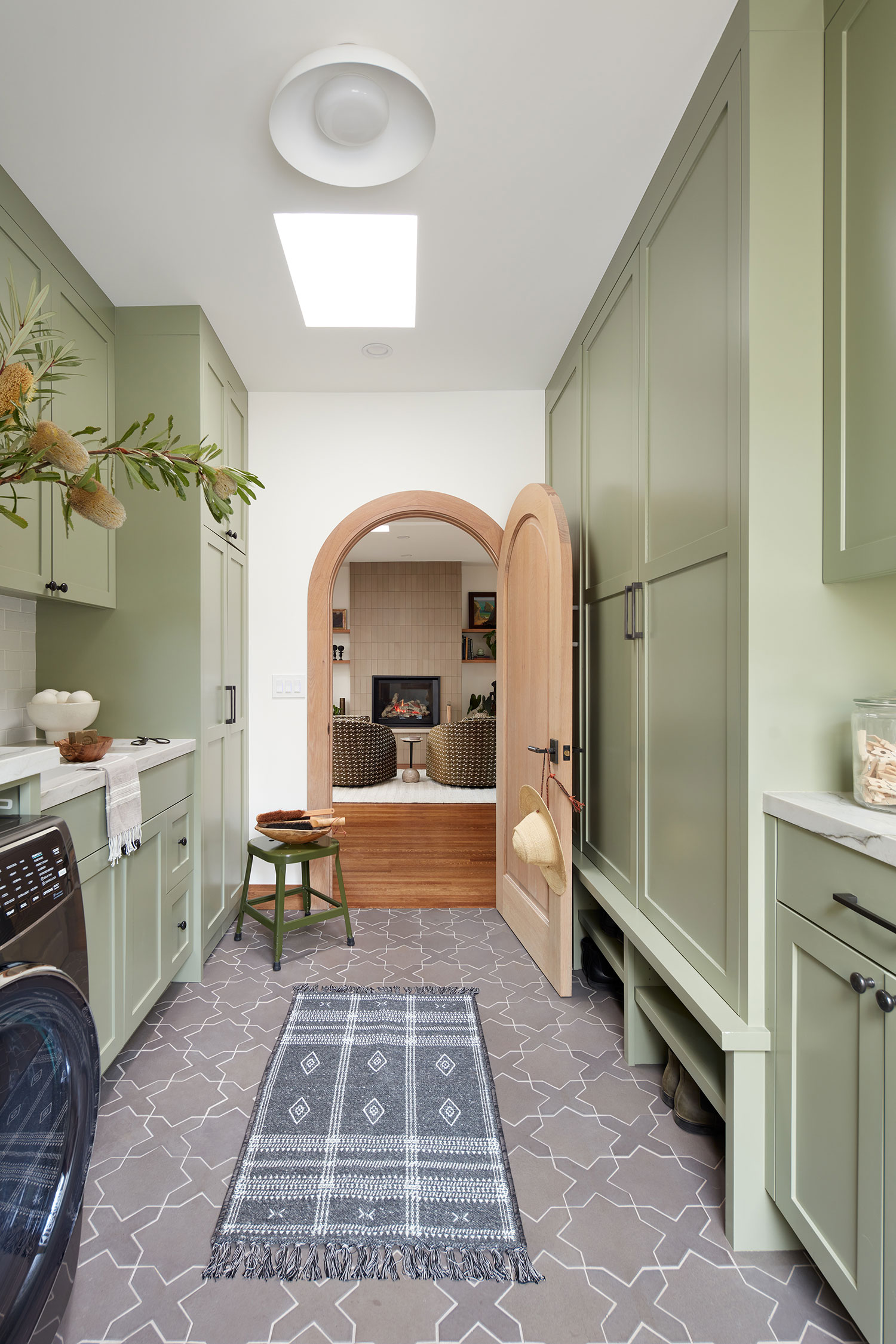 Laundry Room in Hillsborough House by Amy Kopp