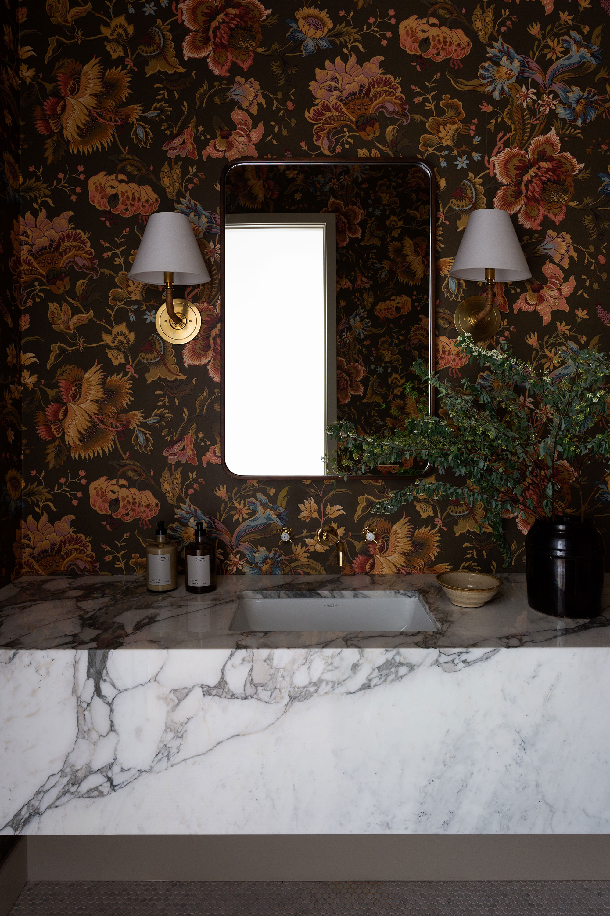 Light and Dwell Utah Home Powder Room
