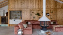 Living Area in 1970s Lake House by Lizzie Green