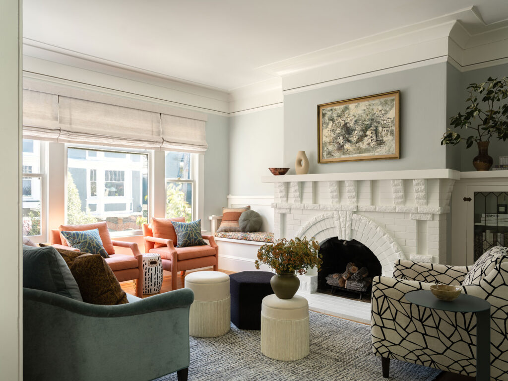 Living Area in Cole Valley Craftsman by Rachel Selding