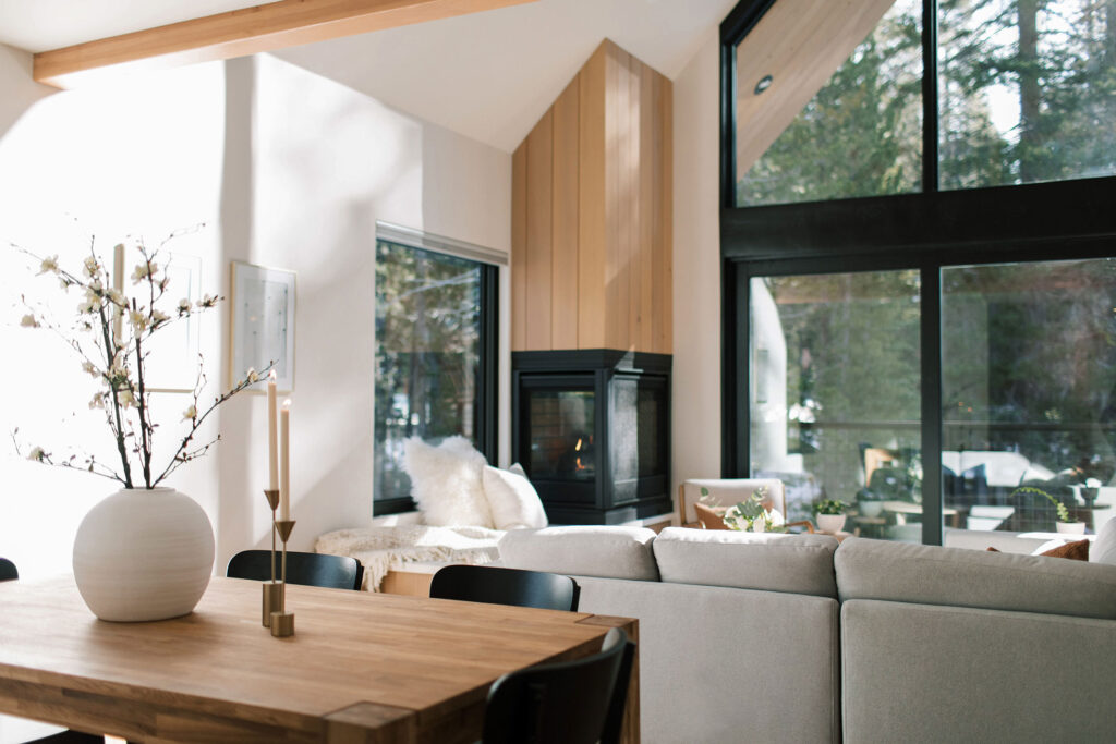 Living Area in Lake Tahoe House by Hedda