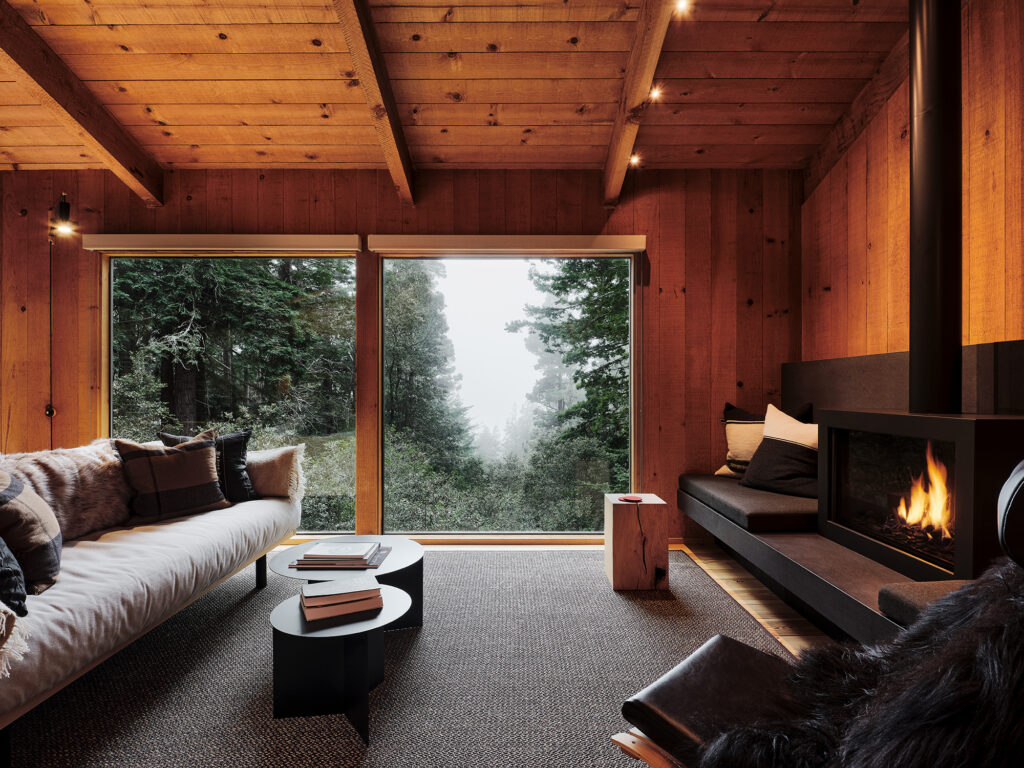 Living Area in Sea Ranch Cabin