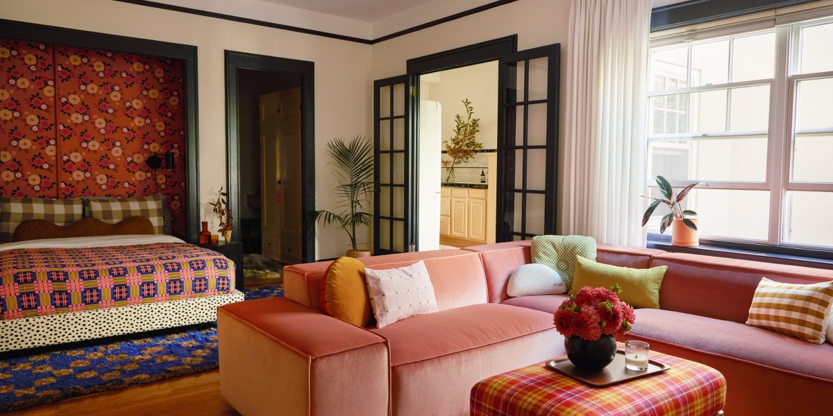 Living Area and Bedroom in Portland Pied-a-Terre by Casework